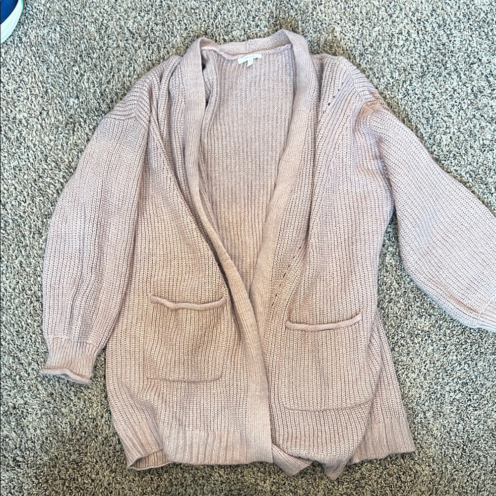 Women's Pink Cardigan Sweater